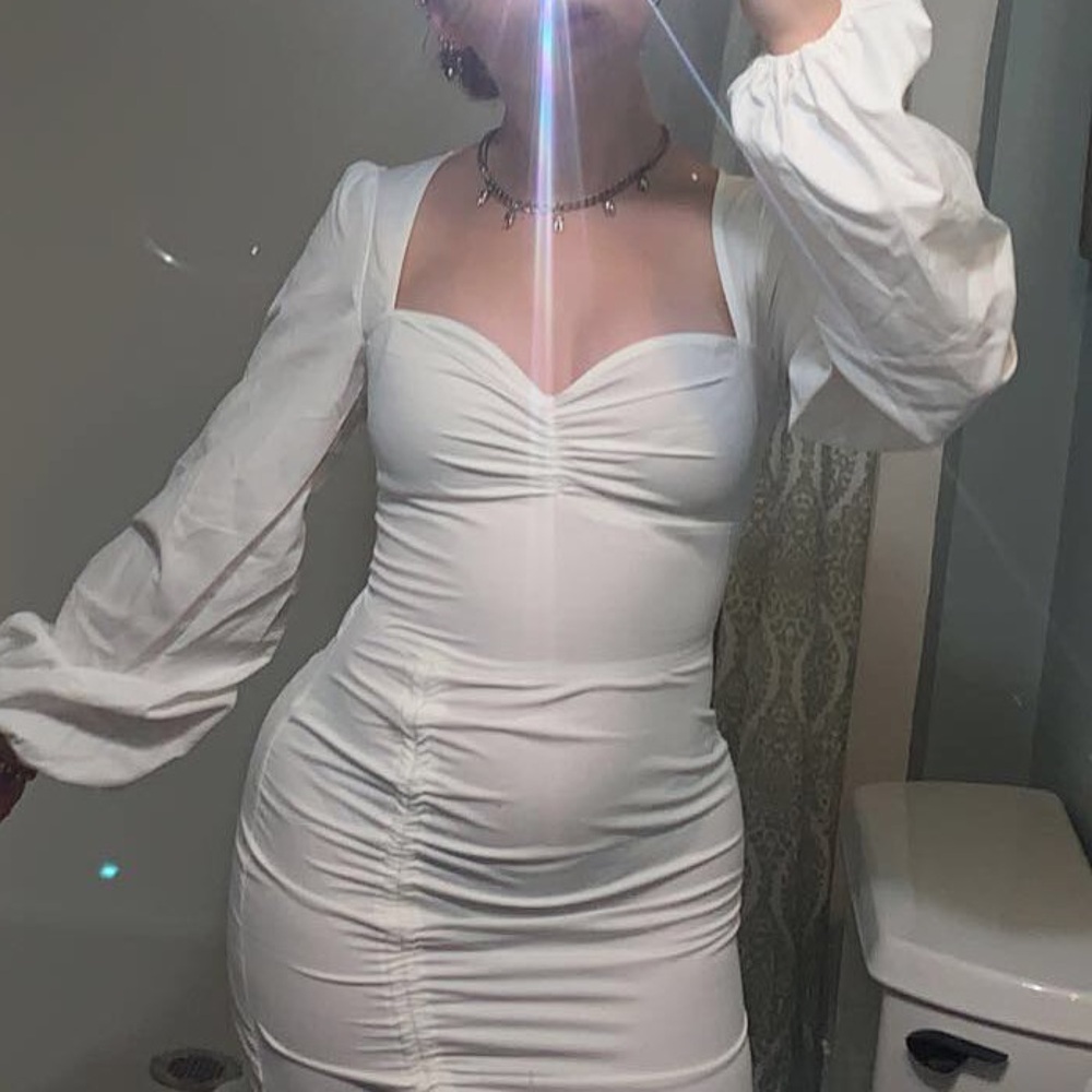 Beautiful white body con dress